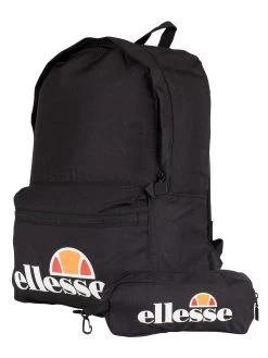 Ellesse Rolby Backpack & Pencil Case - Black