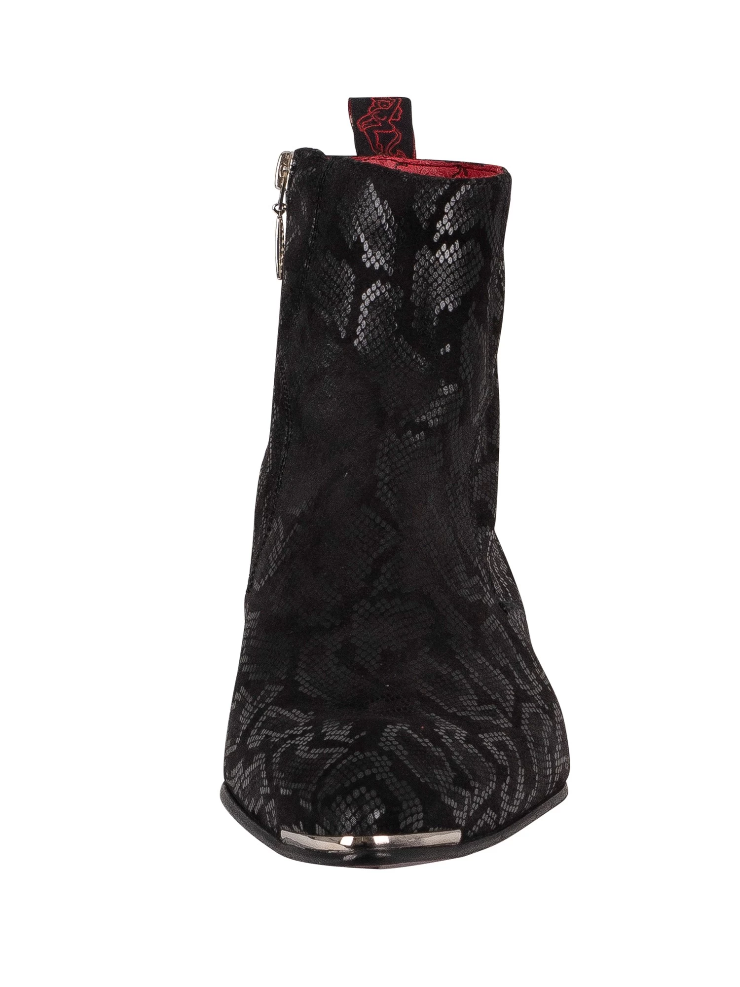 Jeffery West Zip Chelsea Leather Boots - Black Kala Snake - Image 4