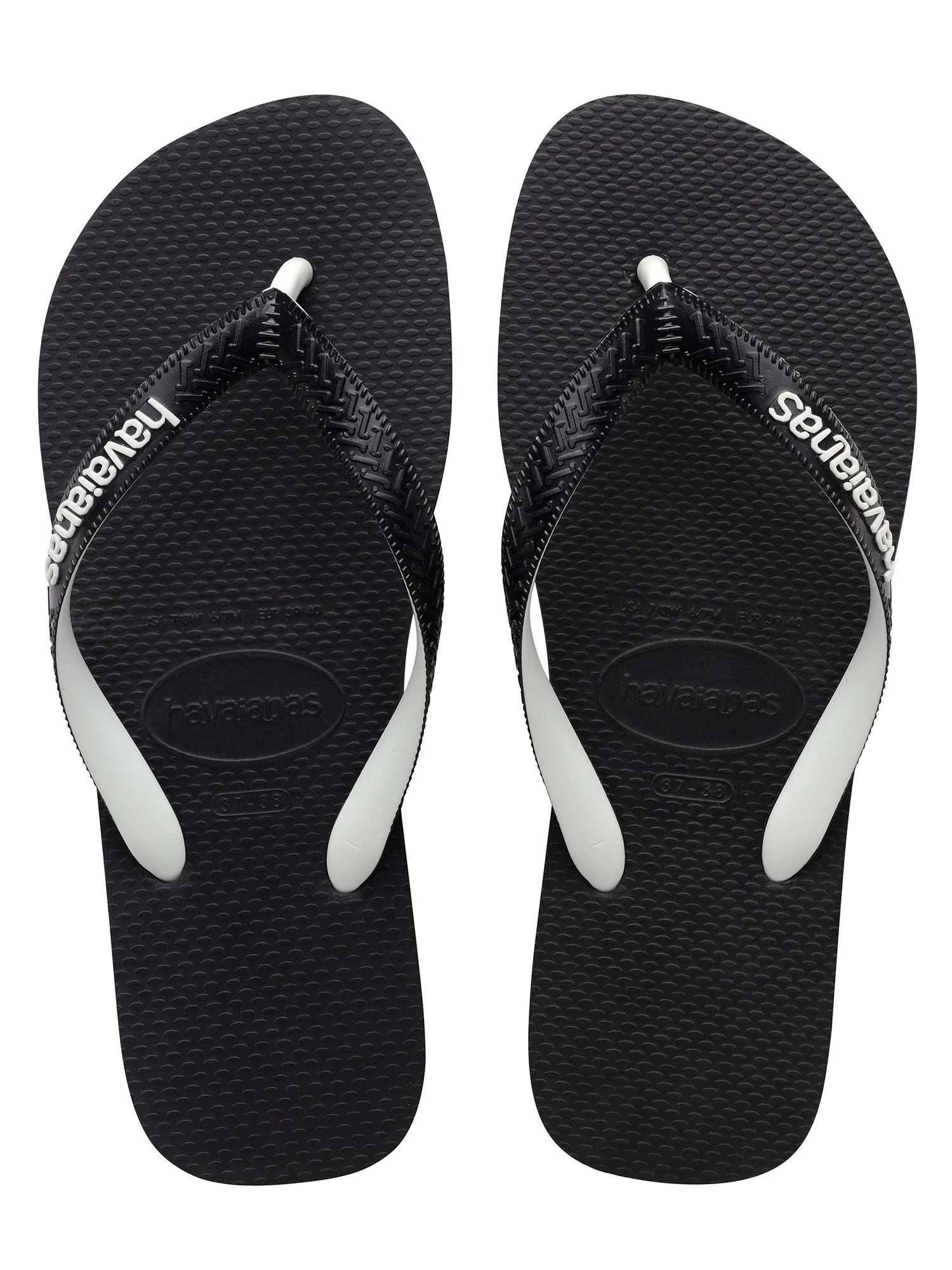 Havaianas Top Mix Flip Flops - Black/Black - Image 3
