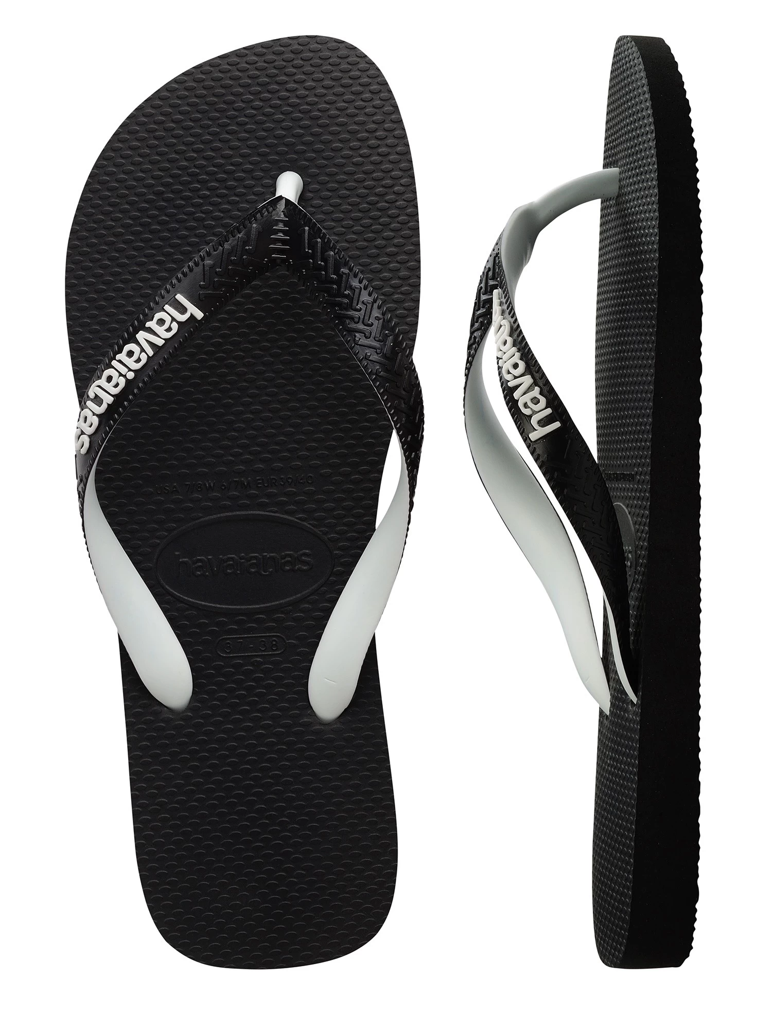 Havaianas Top Mix Flip Flops - Black/Black - Image 6