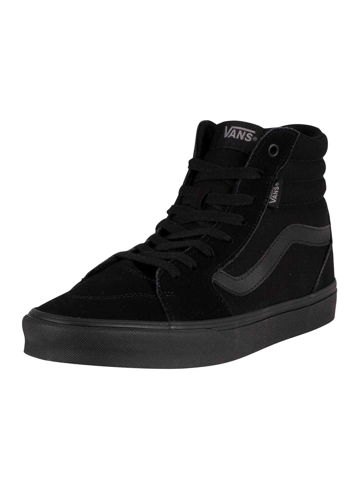 Vans Filmore Hi Suede Trainers - Black/Black