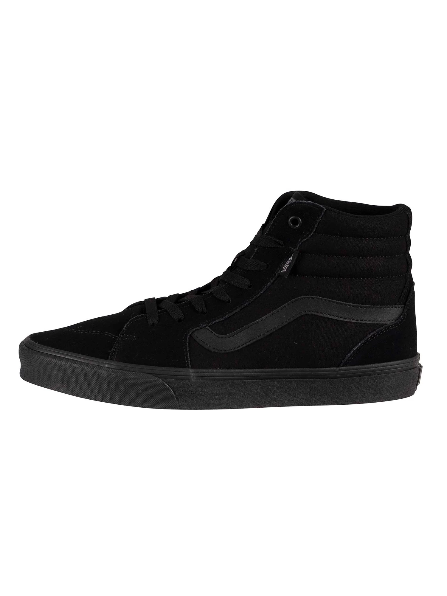 Vans Filmore Hi Suede Trainers - Black/Black - Image 2