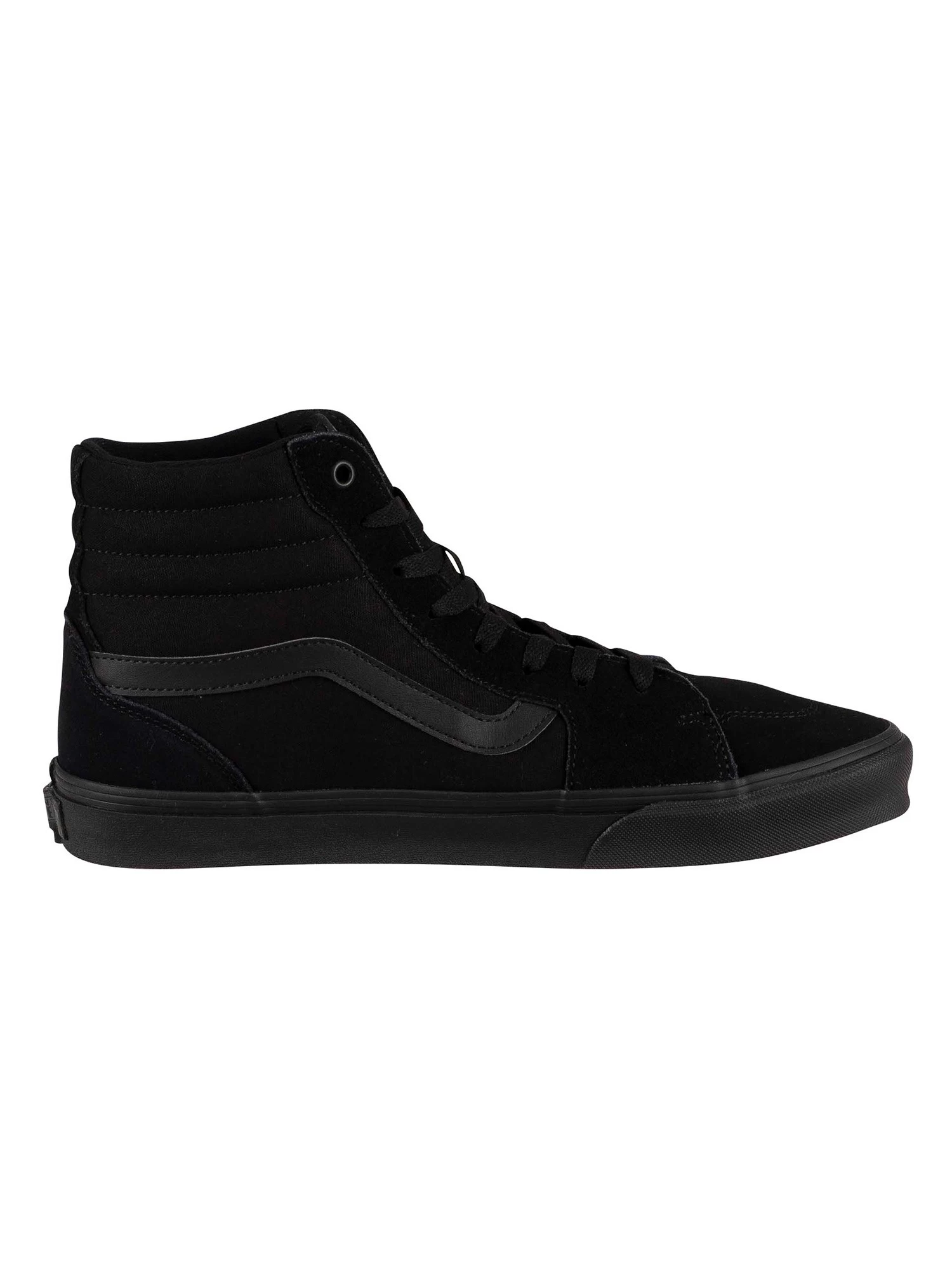 Vans Filmore Hi Suede Trainers - Black/Black - Image 3