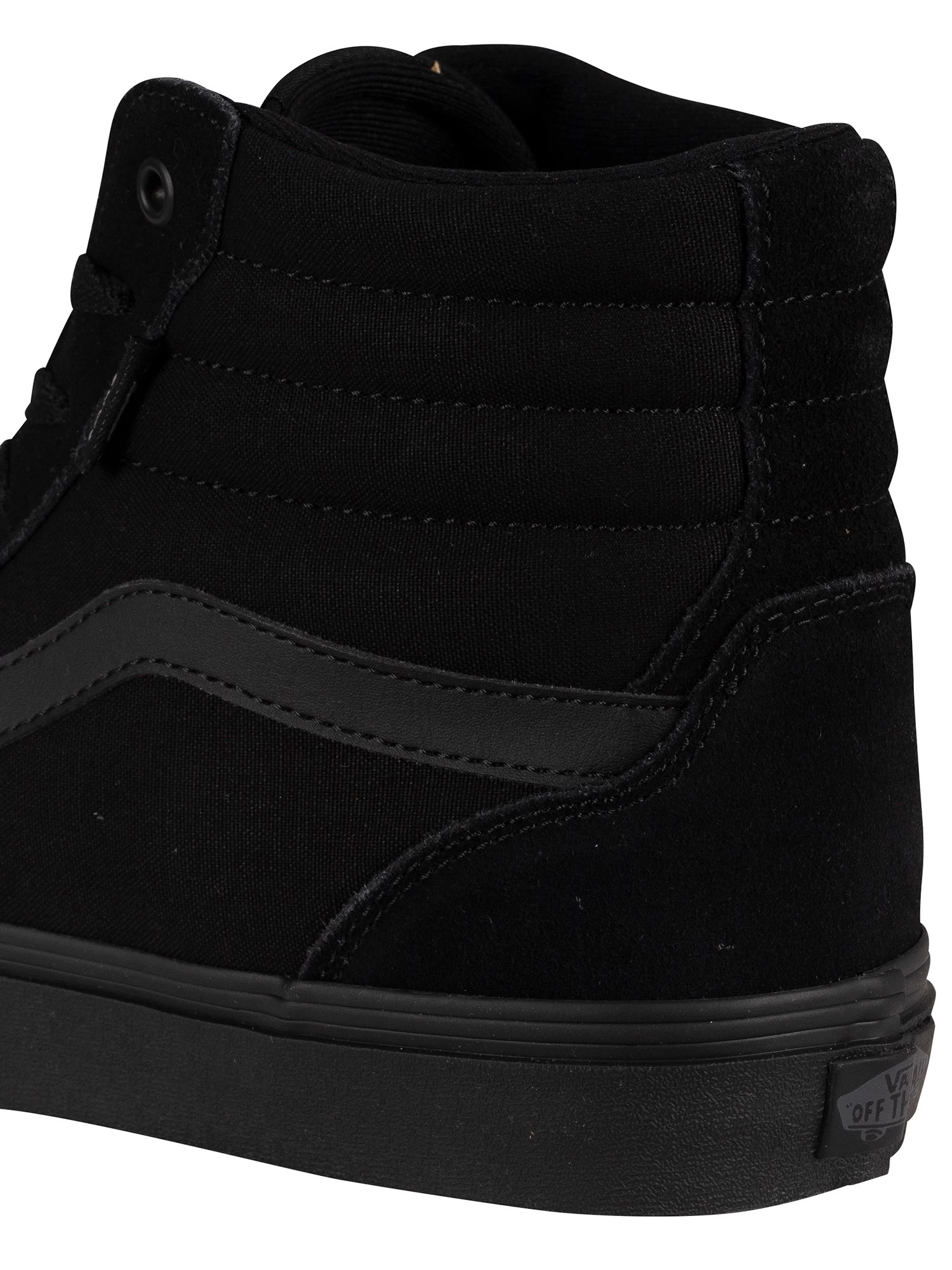 Vans Filmore Hi Suede Trainers - Black/Black - Image 9