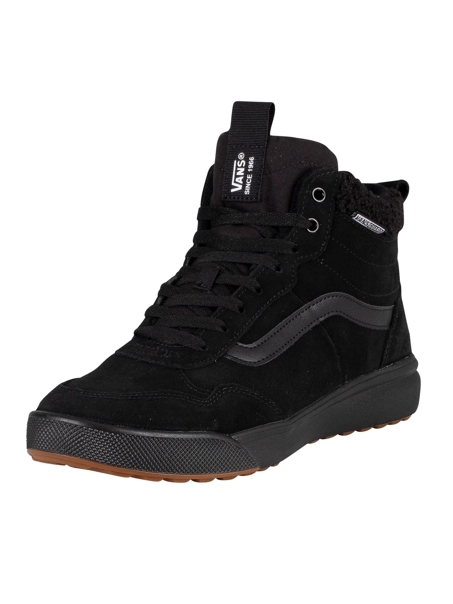 Vans Range Exo Hi Suede Trainers - Black/Black