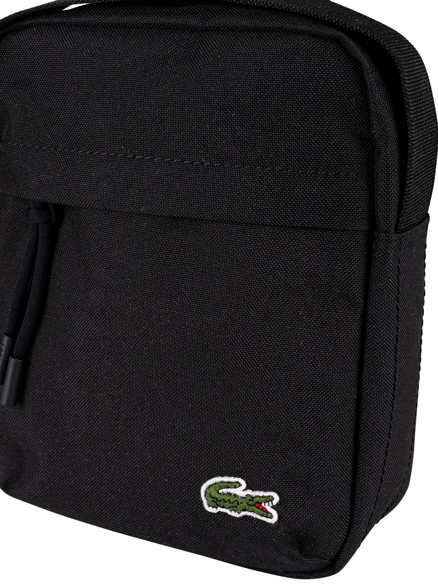 Lacoste Logo Vertical Camera Bag - Black - Image 6