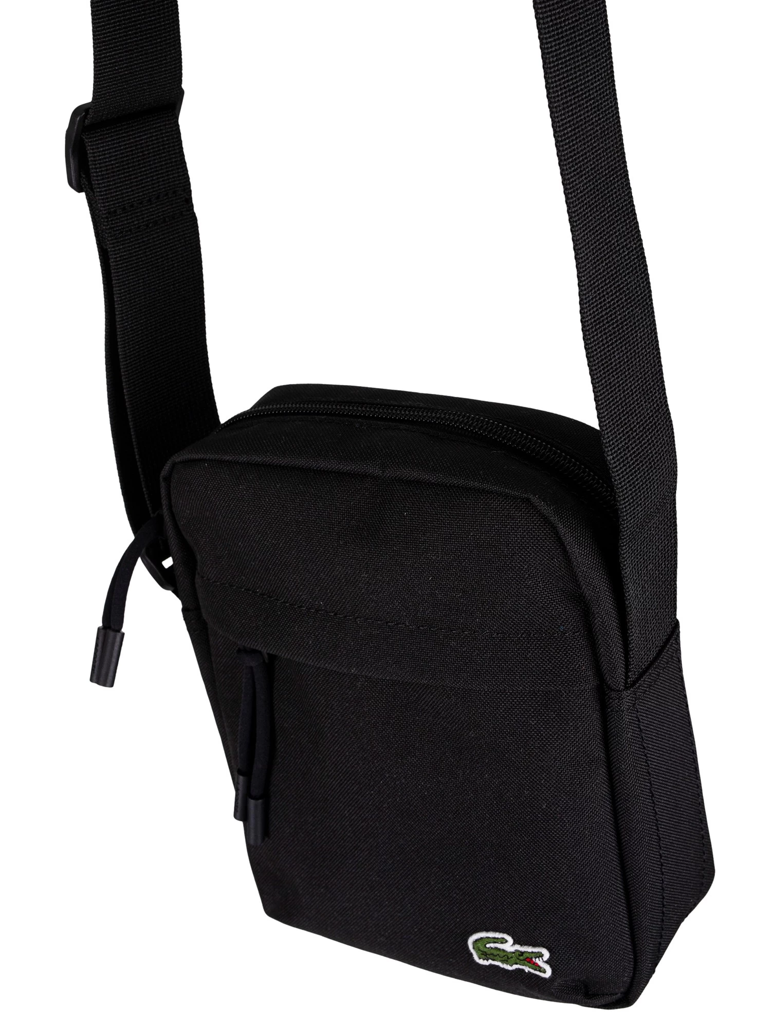 Lacoste Logo Vertical Camera Bag - Black - Image 9
