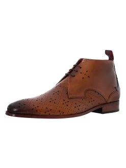 Jeffery West Chukka Diamond Leather Boots - Castano