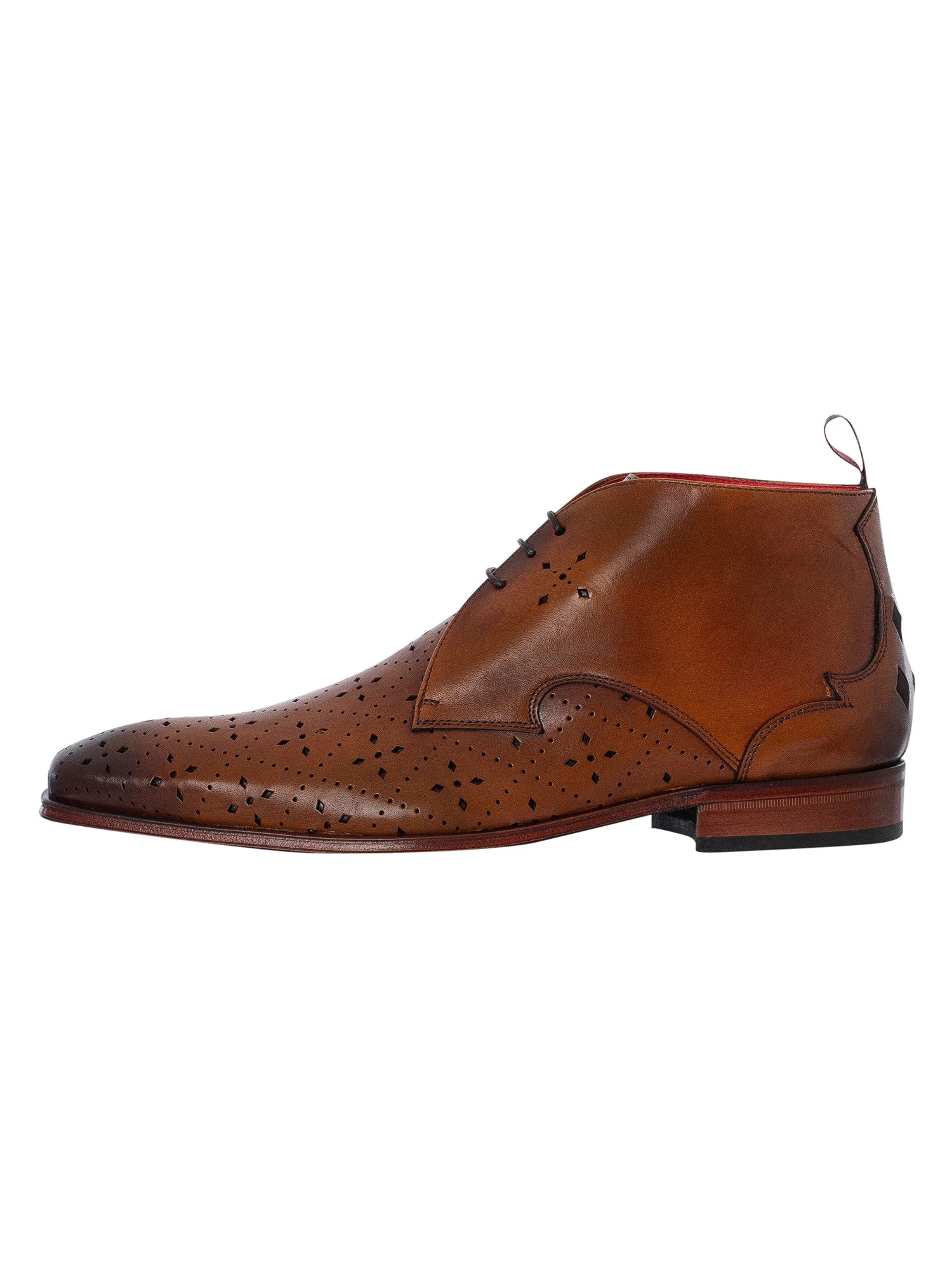 Jeffery West Chukka Diamond Leather Boots - Castano - Image 2