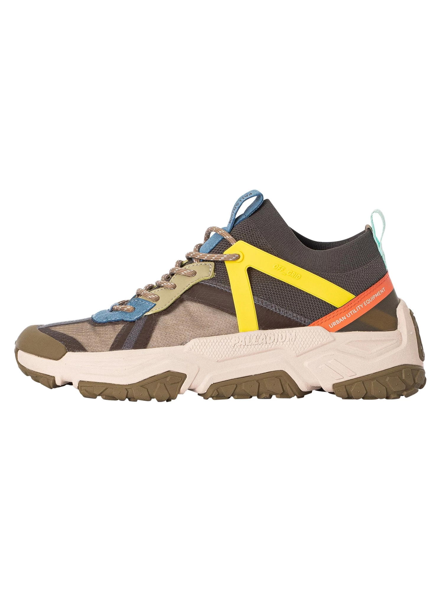 Palladium Off Grid Lo Adventure Trainers - Dusky Green/Black - Image 2