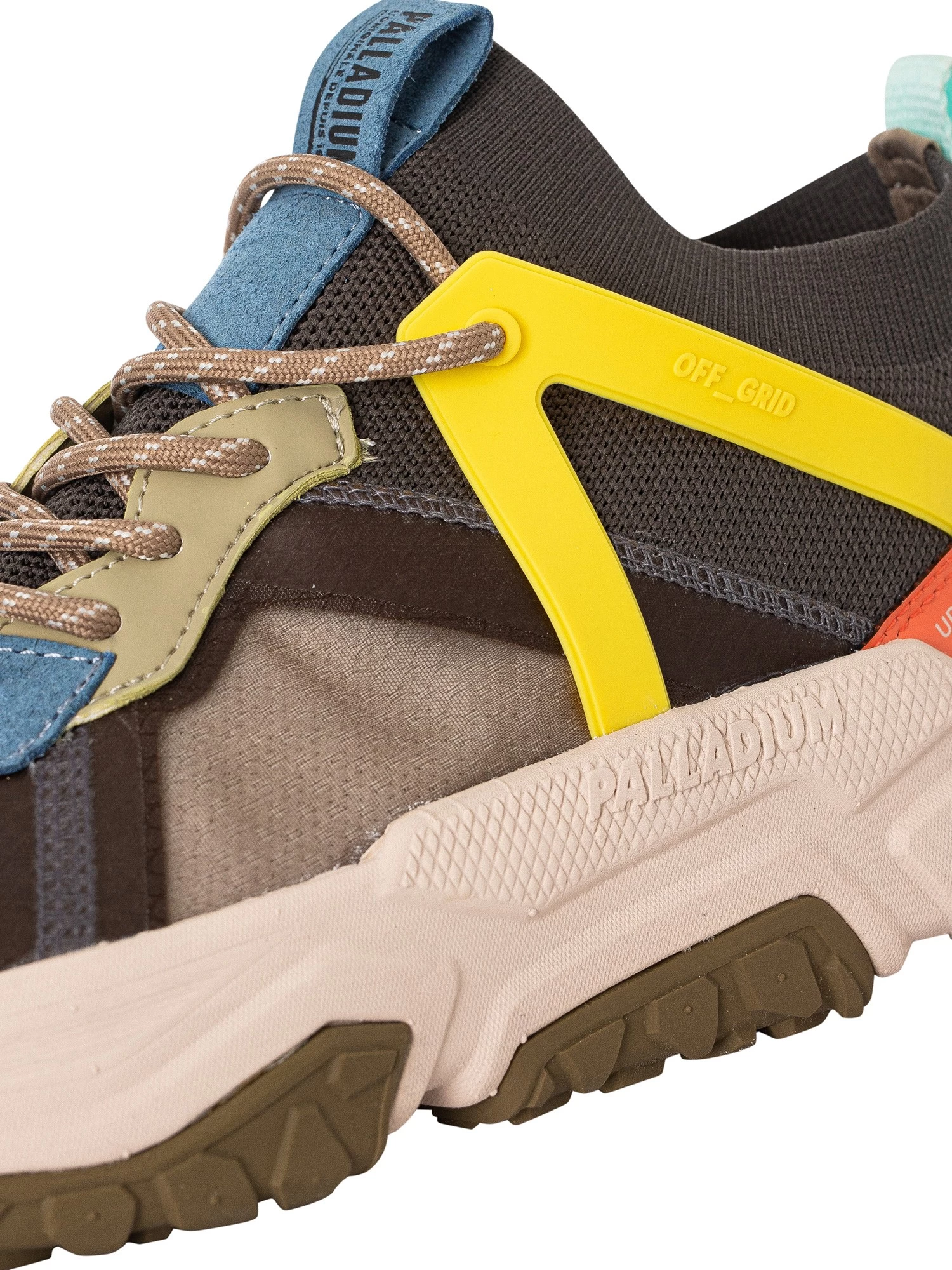 Palladium Off Grid Lo Adventure Trainers - Dusky Green/Black - Image 8