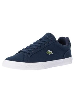 Lacoste Lerond Pro BL 123 1 CMA Canvas Trainers - Navy/White
