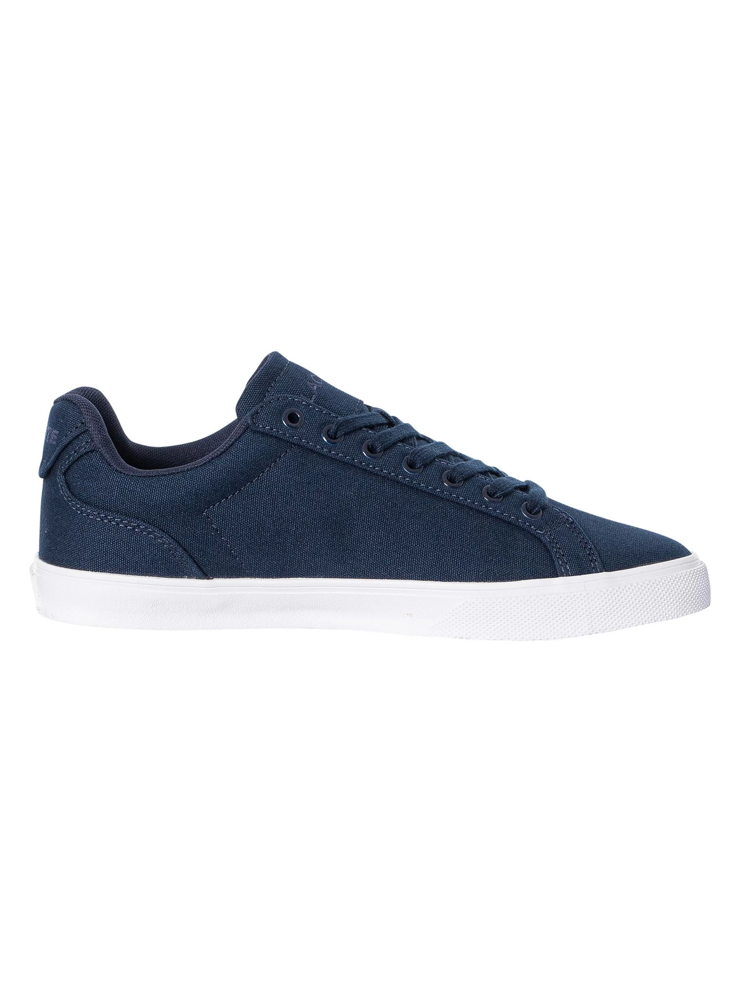 Lacoste Lerond Pro BL 123 1 CMA Canvas Trainers - Navy/White - Image 3