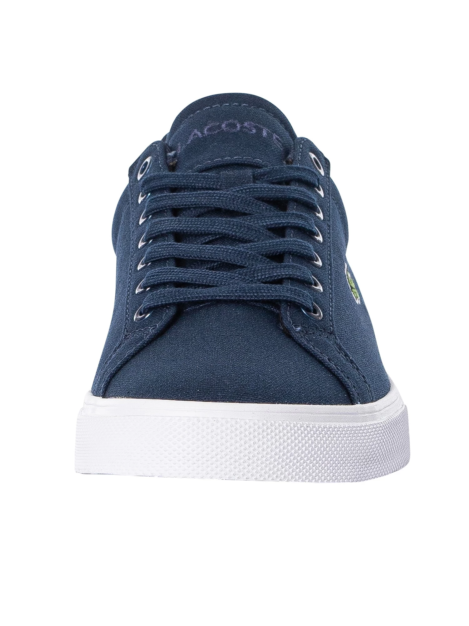 Lacoste Lerond Pro BL 123 1 CMA Canvas Trainers - Navy/White - Image 4