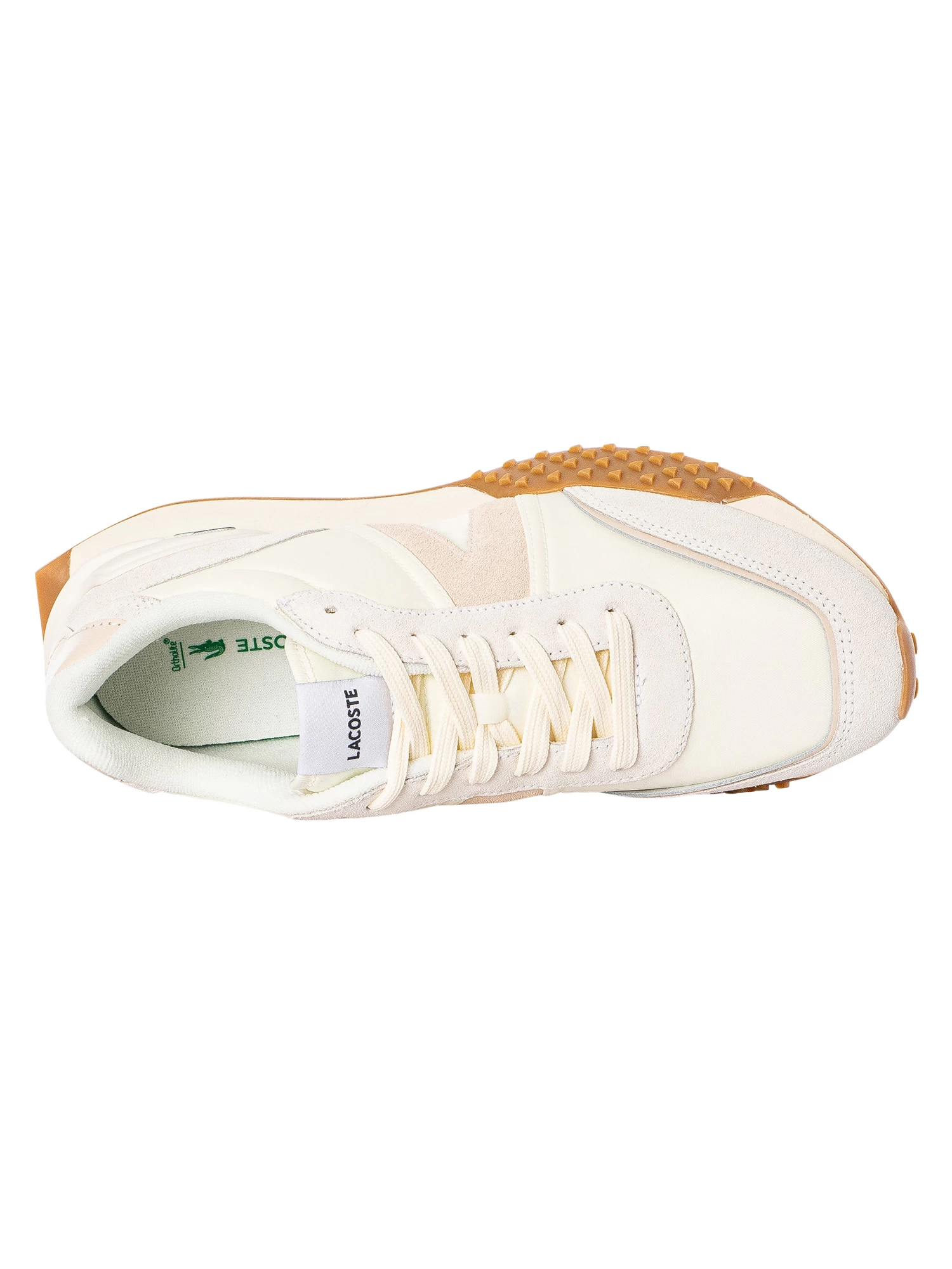 Lacoste L-Spin Deluxe 123 1 SMA Textile Trainers - Off White - Image 6