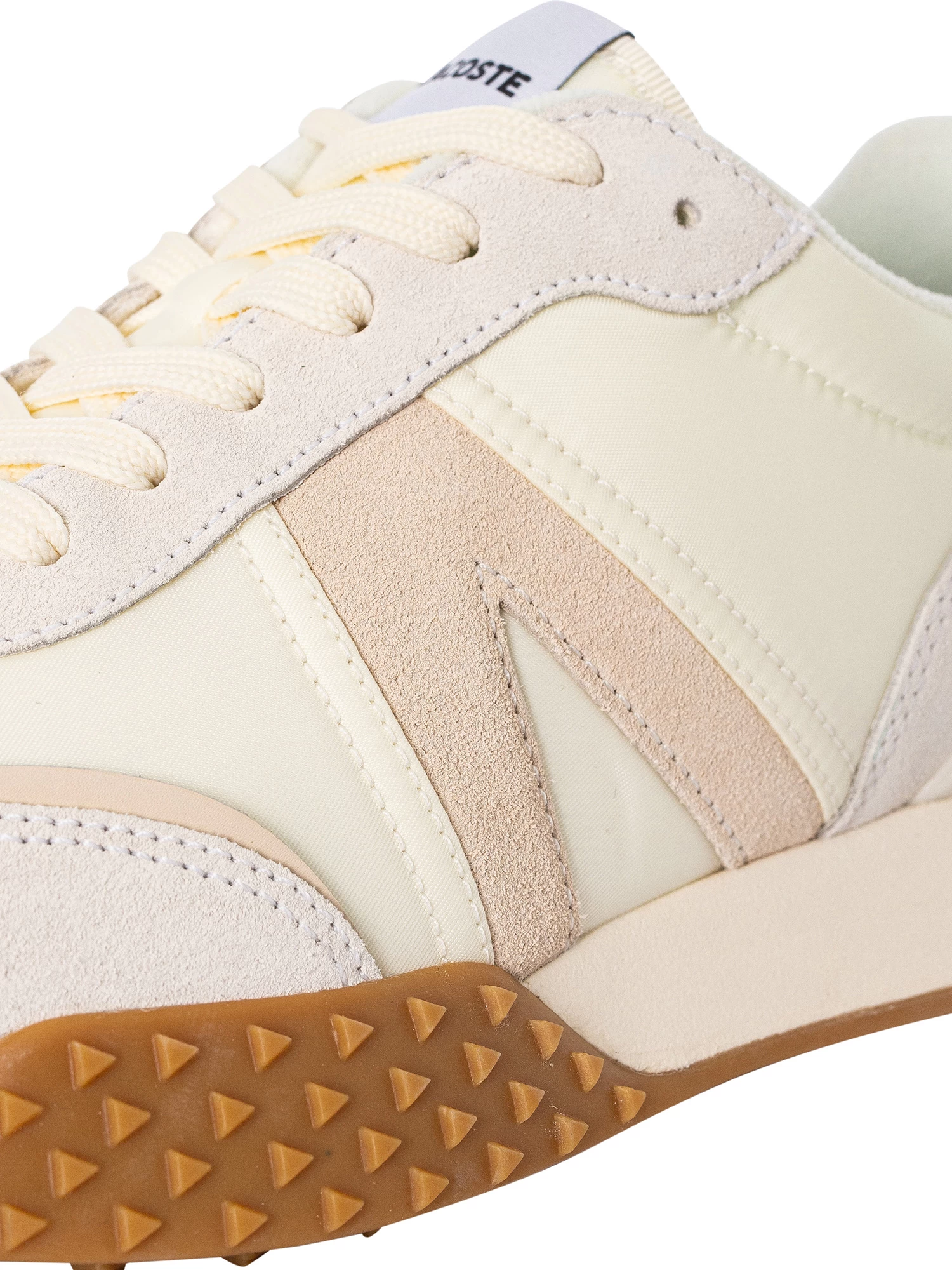 Lacoste L-Spin Deluxe 123 1 SMA Textile Trainers - Off White - Image 8