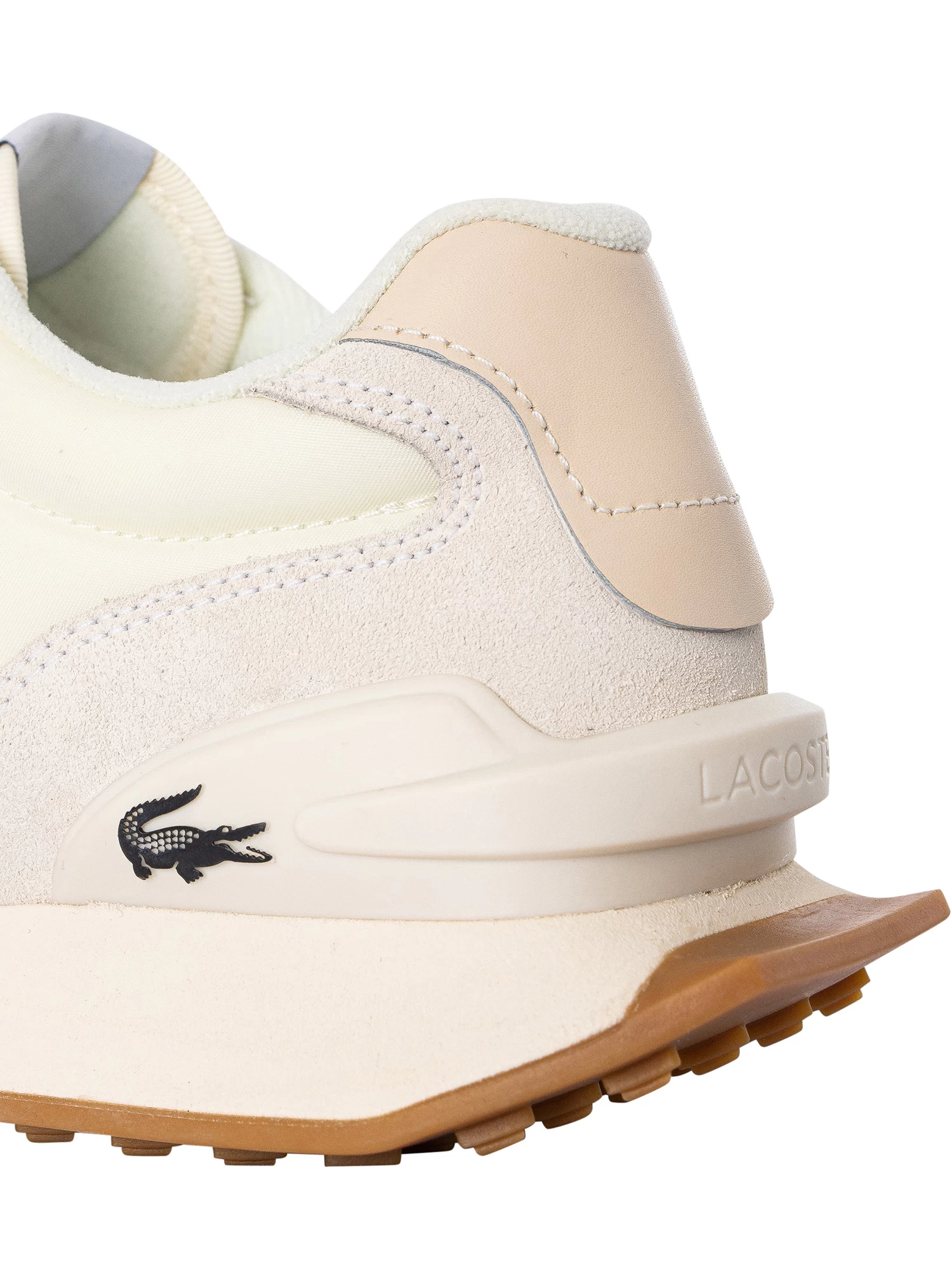 Lacoste L-Spin Deluxe 123 1 SMA Textile Trainers - Off White - Image 9