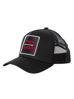 Christian Rose Logo Trucker Cap - Black/White/Red