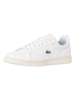 Lacoste Carnaby Pro 123 9 SMA Leather Trainers - White/Off White