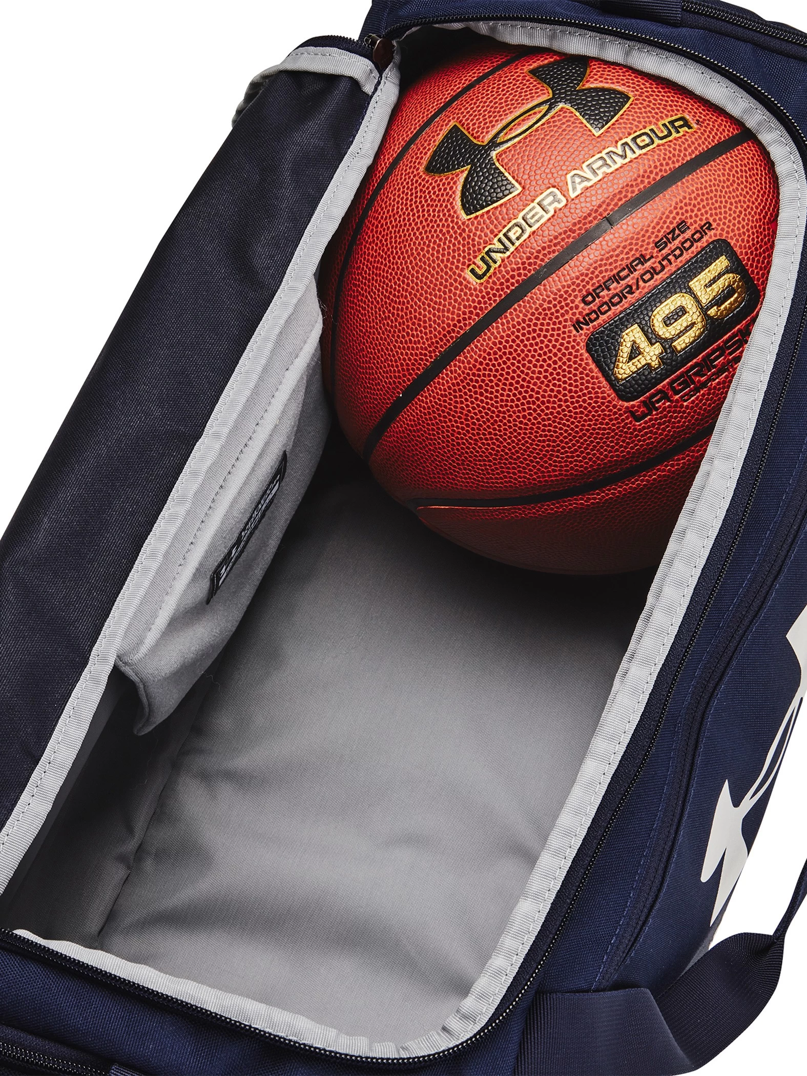 Under Armour Undeniable 5.0 Duffle Bag - Midnight Navy/Metallic Silver - Image 6