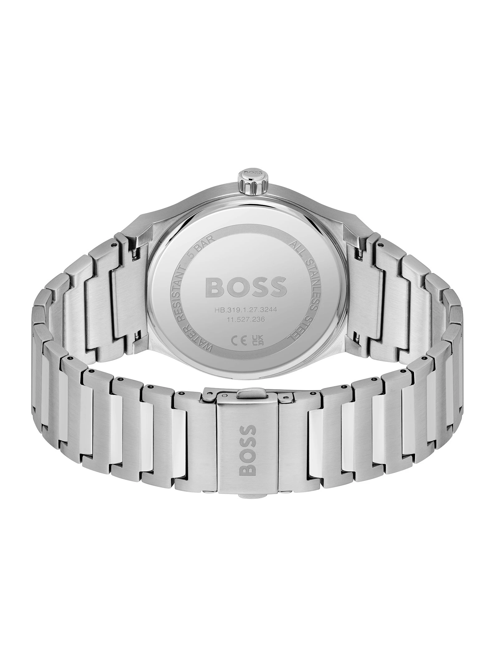 BOSS Cando Round Watch - Silver/Blue - Image 3