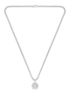 BOSS North Compass Necklace - Silver