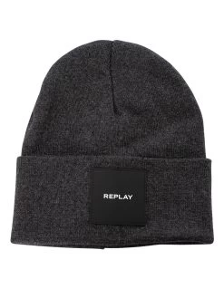 Replay Box Logo Beanie - Grey
