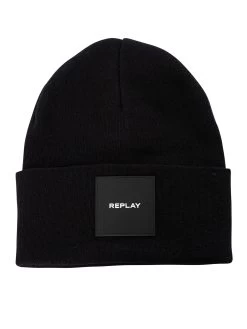 Replay Box Logo Beanie - Black