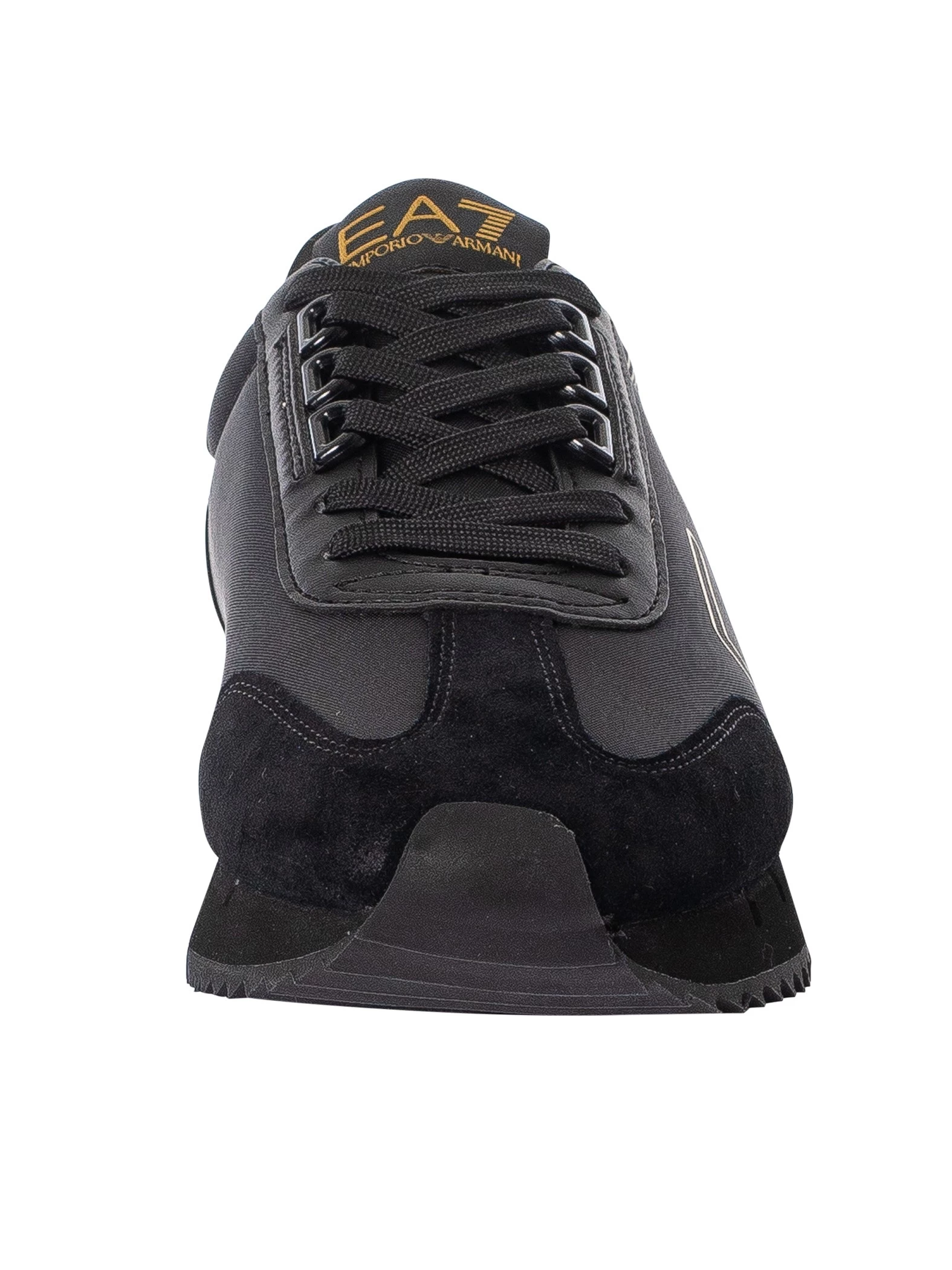 EA7 Side Logo Trainers - Black/Gold - Image 4
