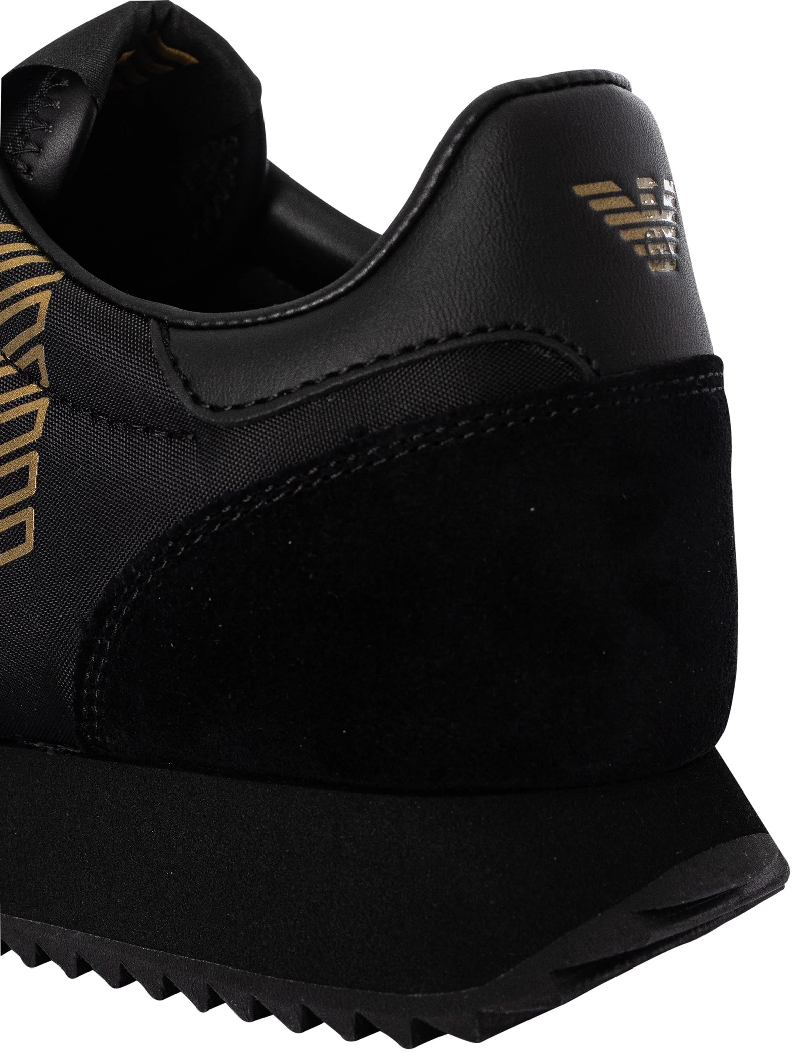 EA7 Side Logo Trainers - Black/Gold - Image 9