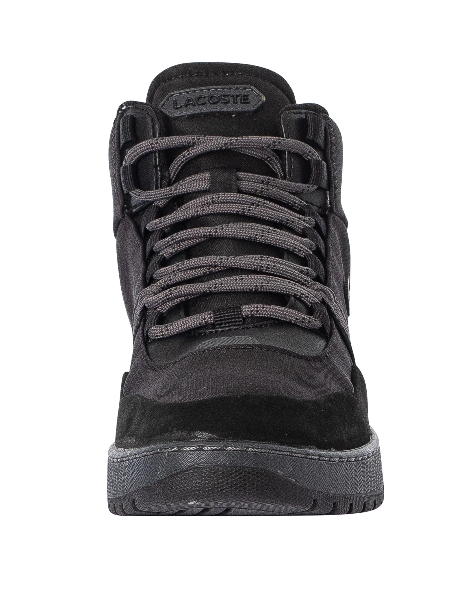 Lacoste T-Clip Winter Mid 222 2 SMA Trainers - Black/Dark Grey - Image 4