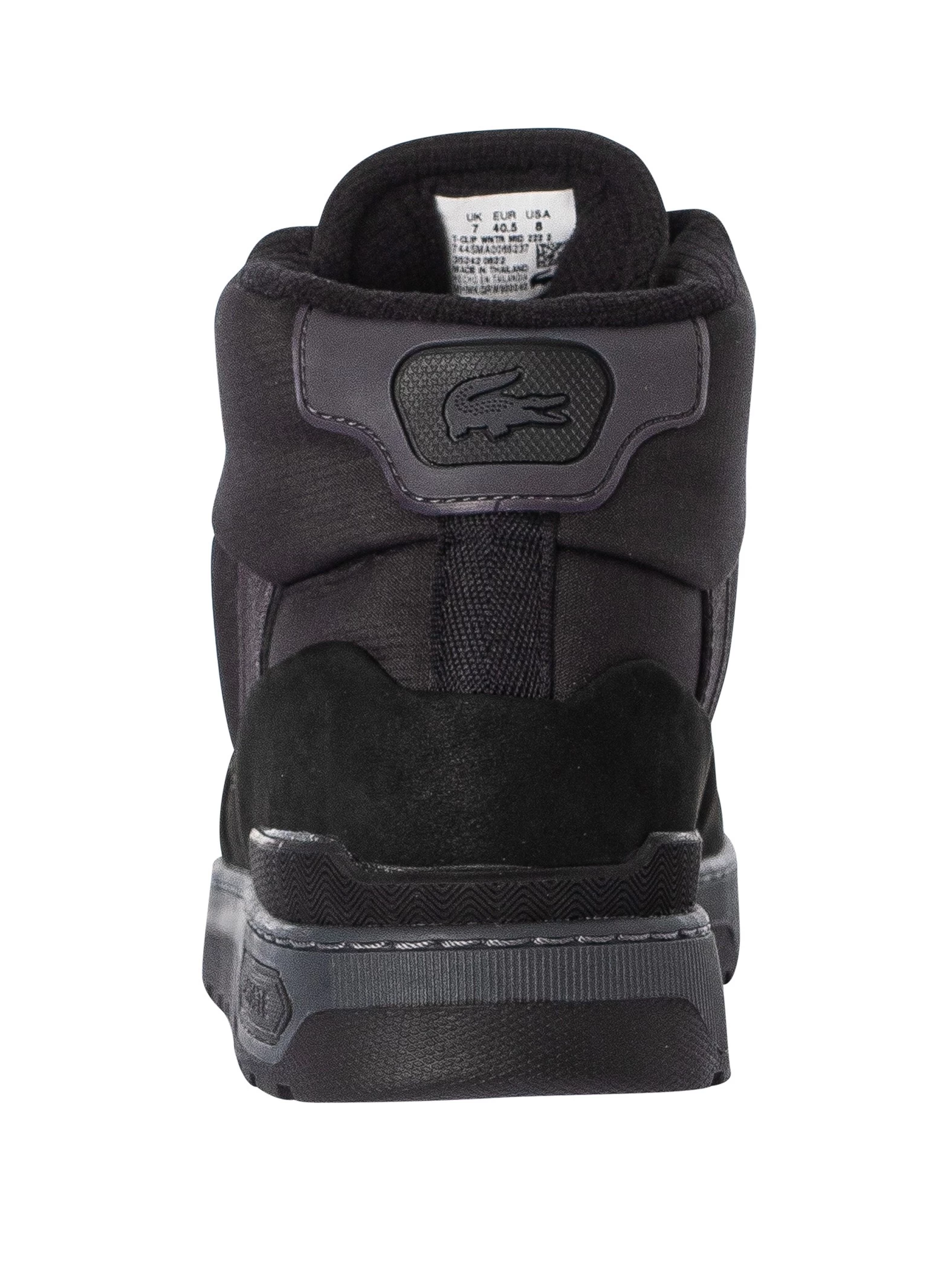 Lacoste T-Clip Winter Mid 222 2 SMA Trainers - Black/Dark Grey - Image 5