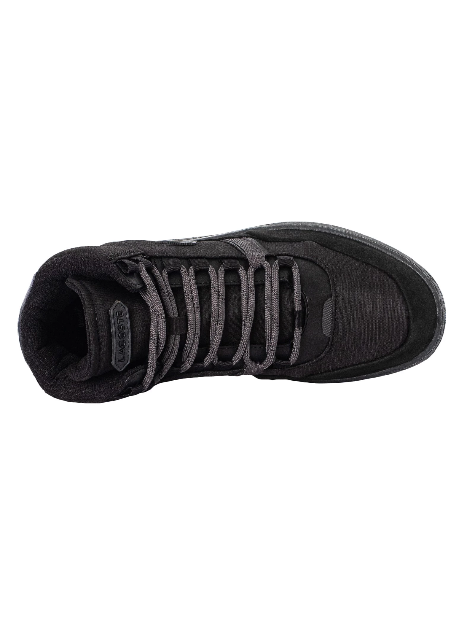 Lacoste T-Clip Winter Mid 222 2 SMA Trainers - Black/Dark Grey - Image 6