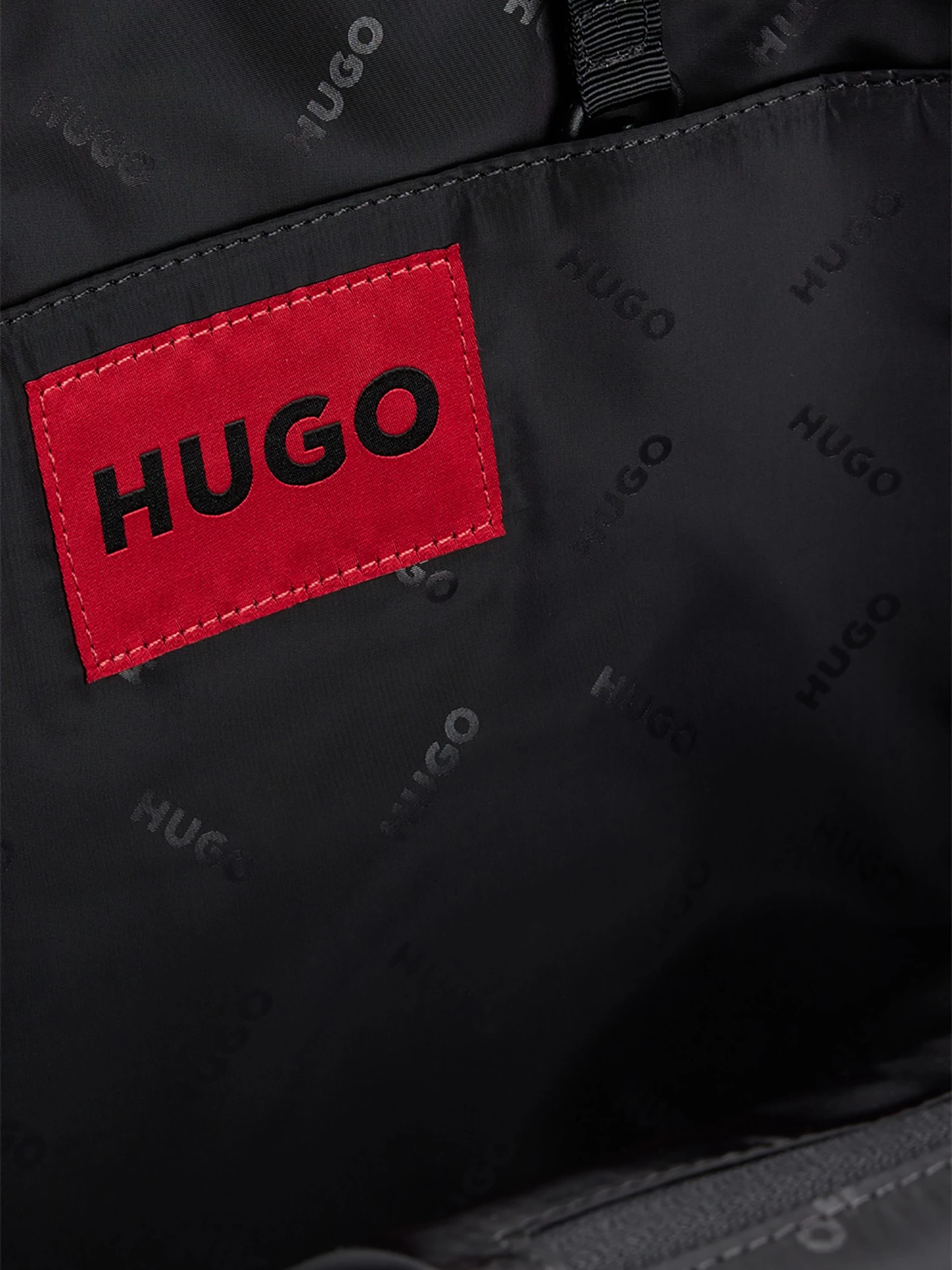 HUGO Ethon 2.0 Multi Logo Backpack - Black - Image 4