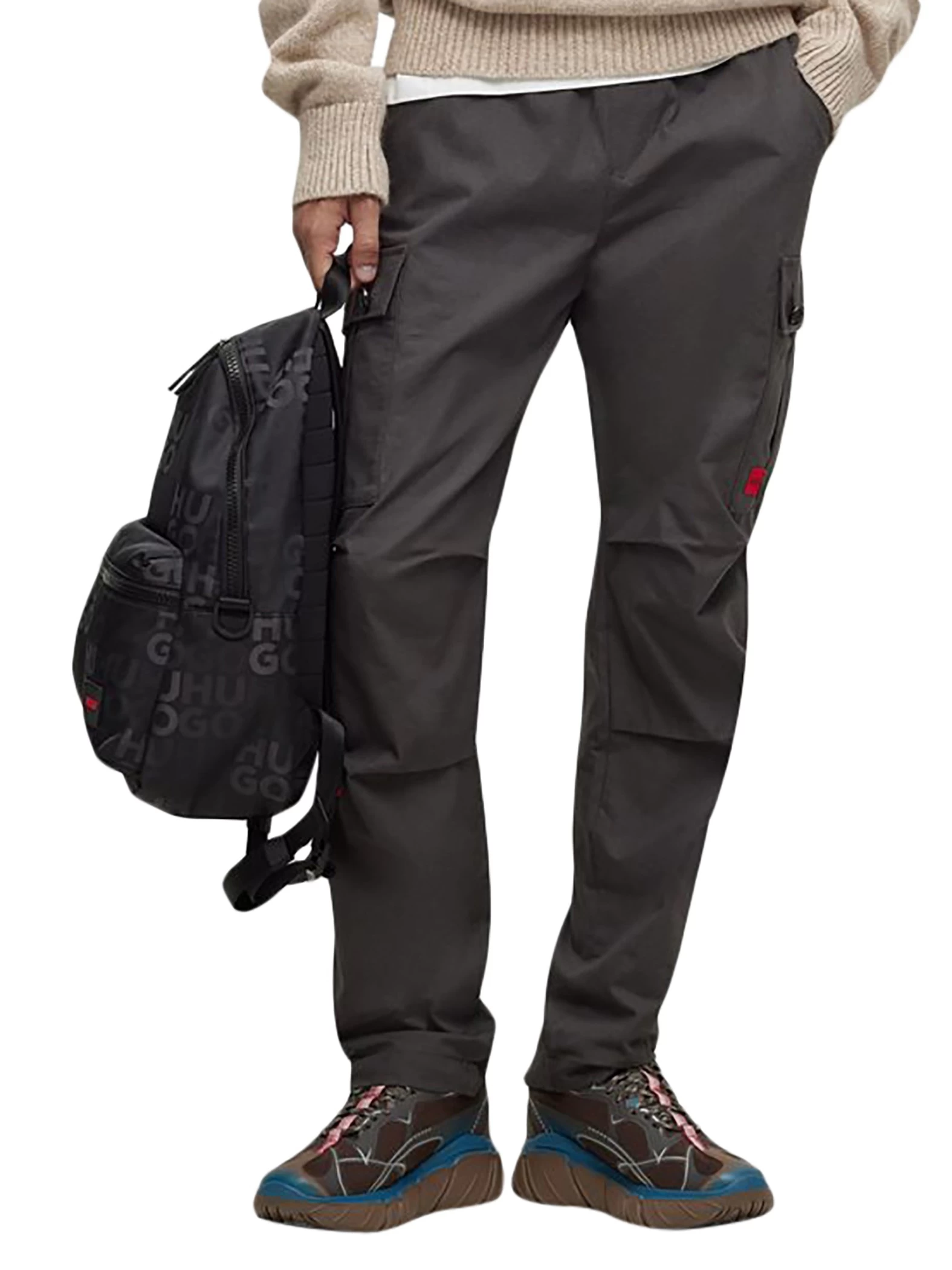 HUGO Ethon 2.0 Multi Logo Backpack - Black - Image 6