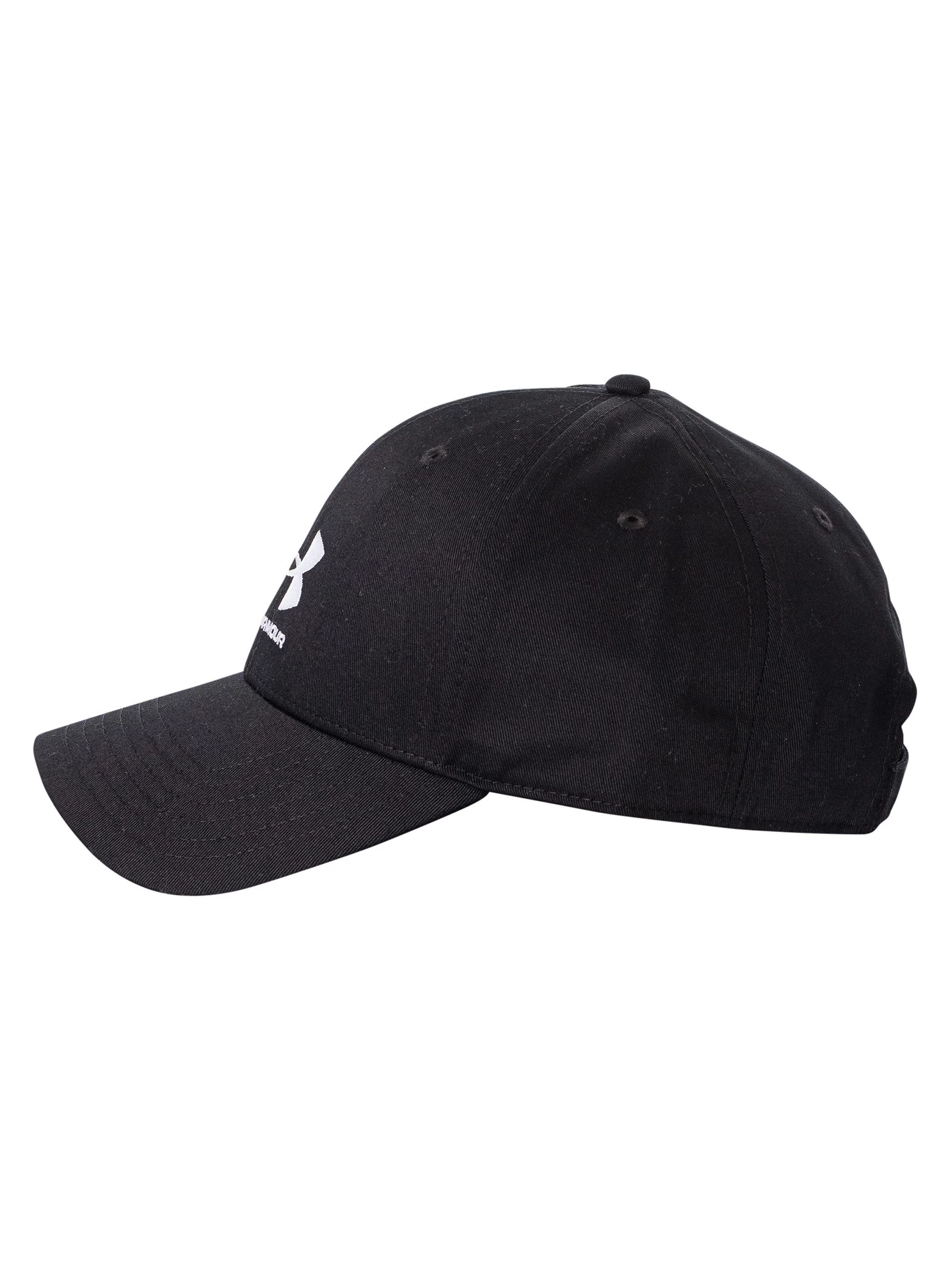 Under Armour Branded Lockup Adjustable Baseball Cap - Black - Image 2