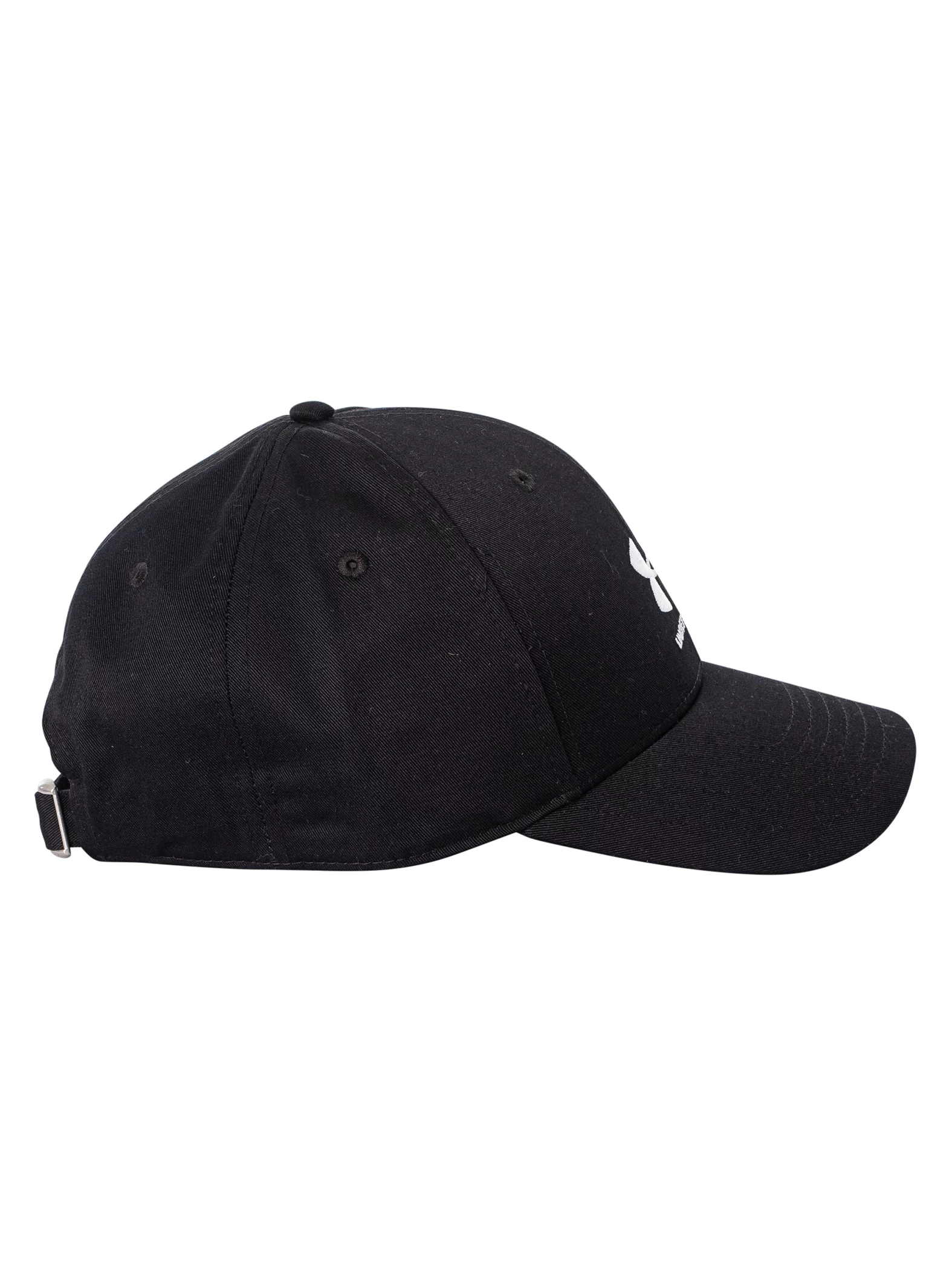 Under Armour Branded Lockup Adjustable Baseball Cap - Black - Image 4