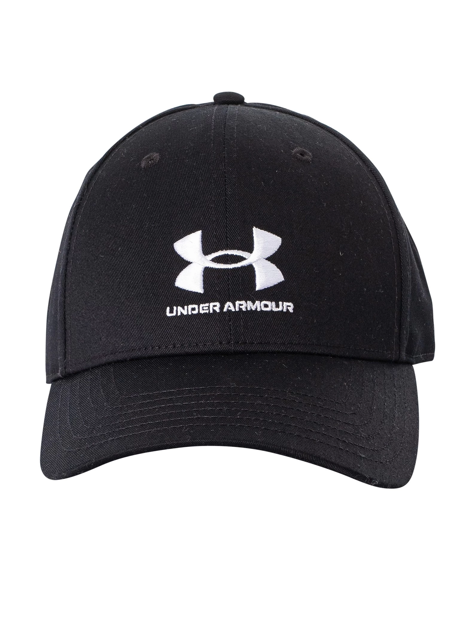 Under Armour Branded Lockup Adjustable Baseball Cap - Black - Image 5