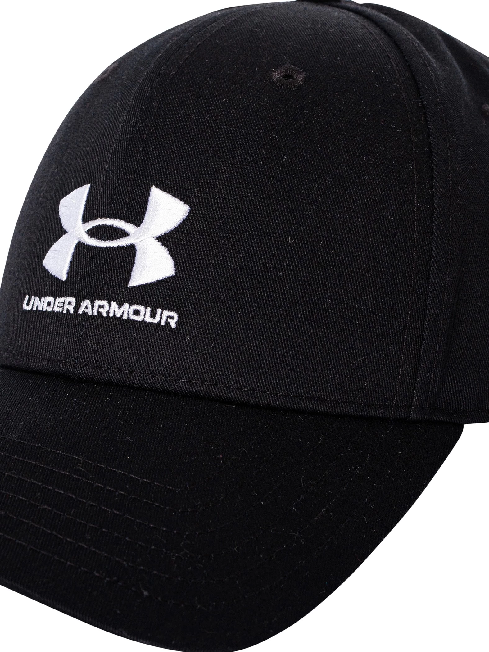 Under Armour Branded Lockup Adjustable Baseball Cap - Black - Image 6