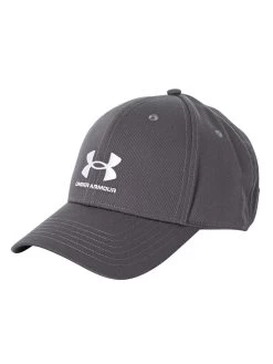 Under Armour Branded Lockup Adjustable Baseball Cap - Grey