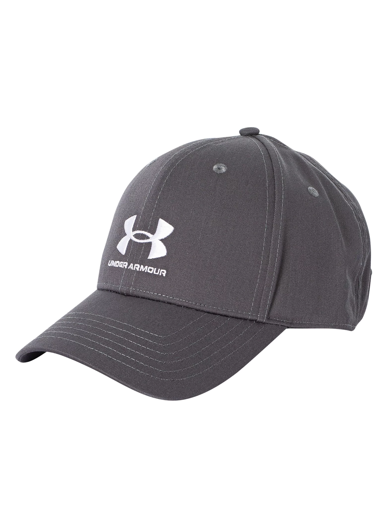 Under Armour Branded Lockup Adjustable Baseball Cap - Grey