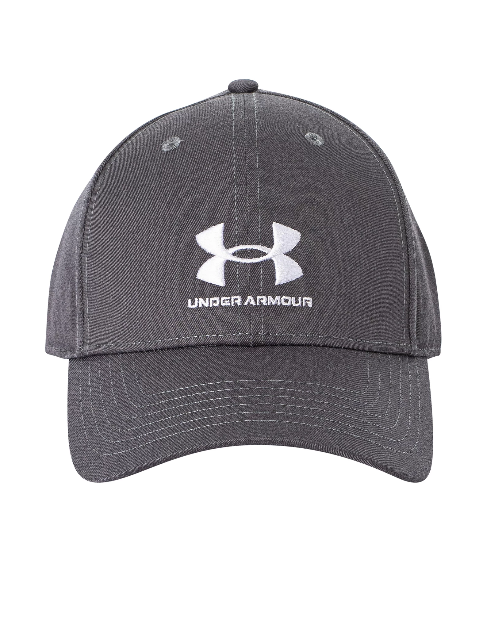 Under Armour Branded Lockup Adjustable Baseball Cap - Grey - Image 5