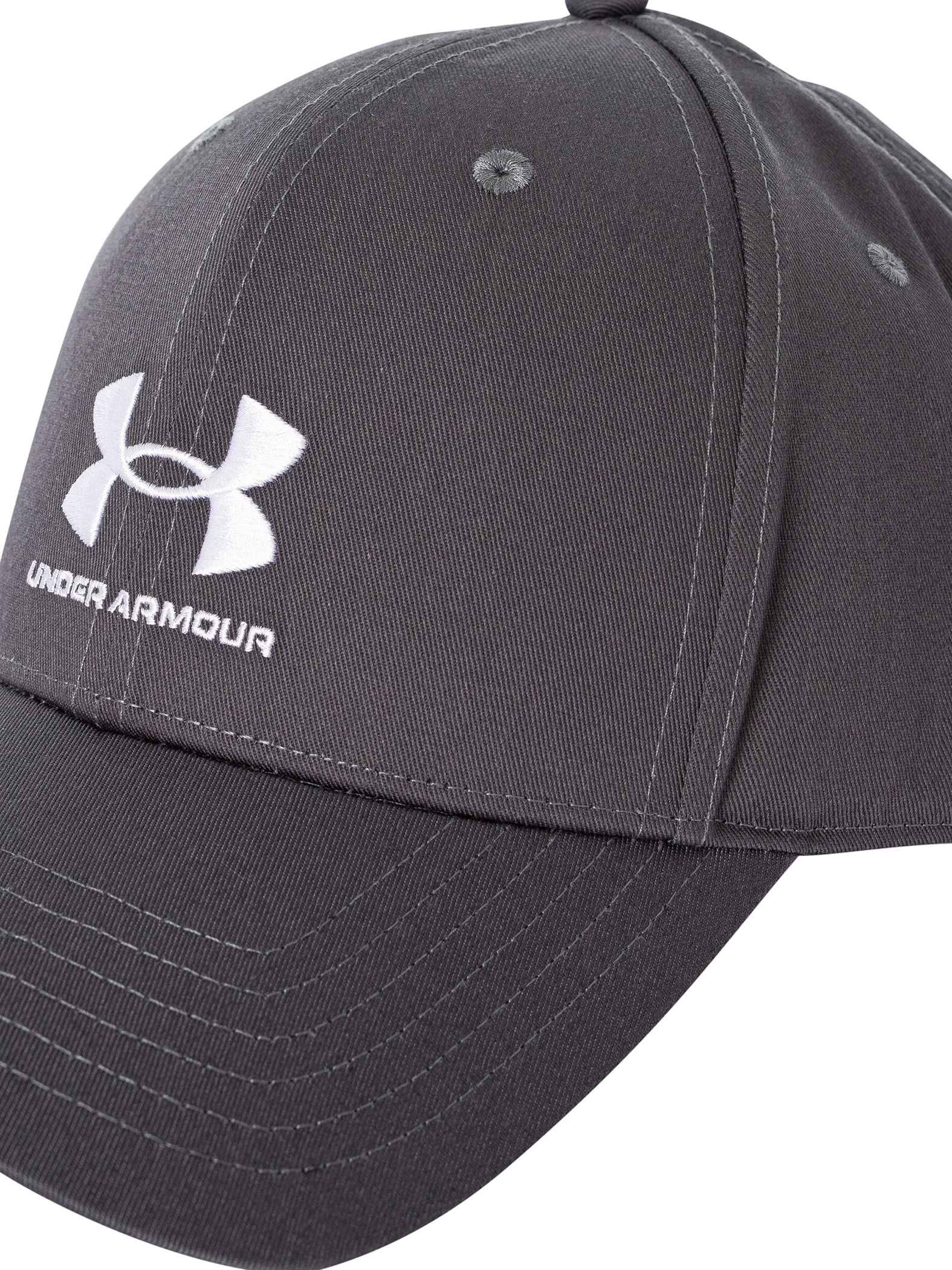 Under Armour Branded Lockup Adjustable Baseball Cap - Grey - Image 6