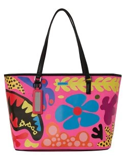 Sprayground Wild Flora Tote Bag - Fuchsia