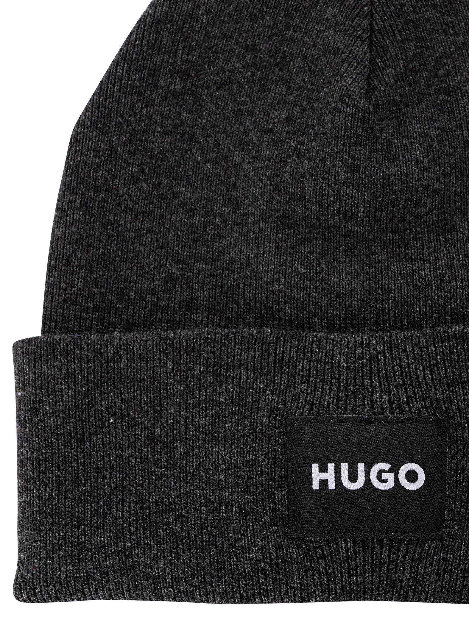 HUGO Xevon Beanie - Dark Grey - Image 2
