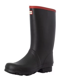 Hunter Argyll Short Knee Wellington Boots - Black