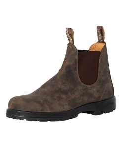 Blundstone Leather Chelsea Boots - Rustic Brown