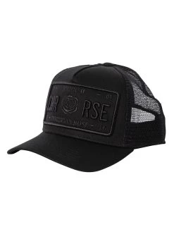 Christian Rose Iconic II Plate Trucker Cap - Black/Metallic
