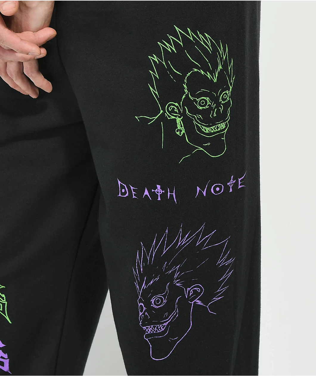 Broken Promises X Death Note Ryuk Black Sweatpants - Image 3