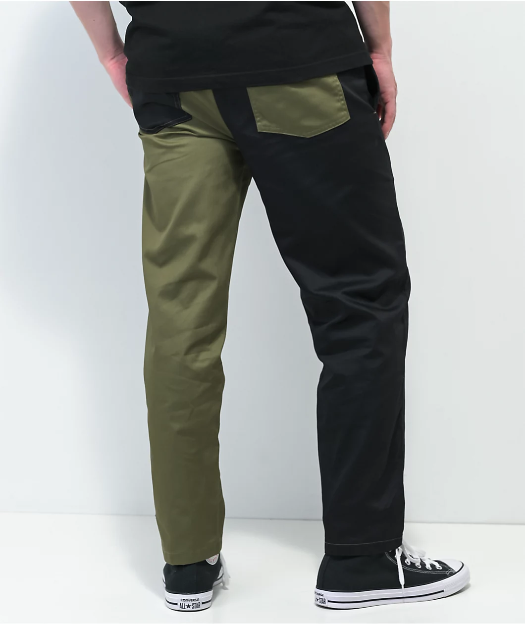 Cookman Crazy Patter Olive & Black Chef Pants - Image 2